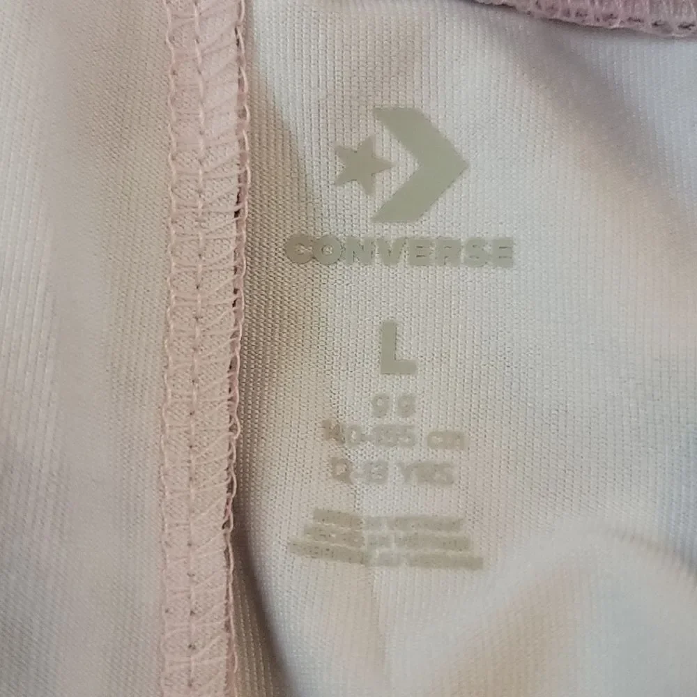 Converse Pink Foam High Waist Spandex Athletic Spandex Shorts Size Girls Large
